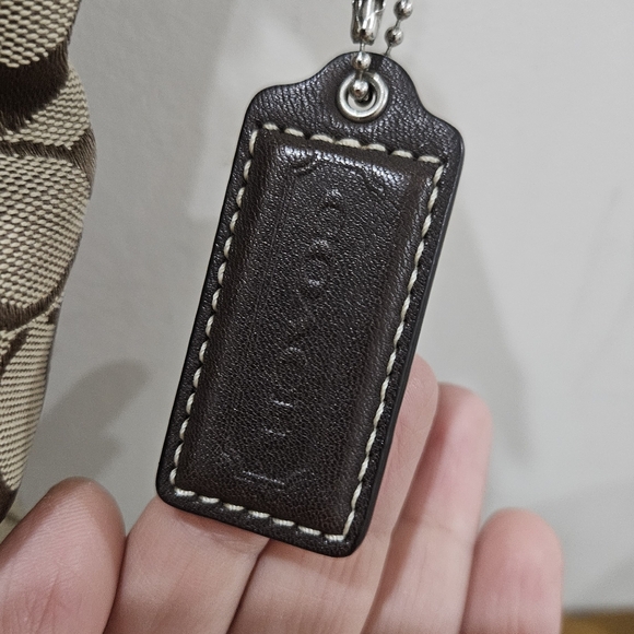 Coach Signature Jacquard Brown/Tan Crossbody/Shoulder Bag - Picture 8 of 12
